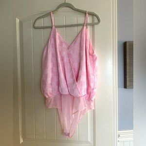 Pink Checkered Boutique Bodysuit